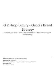 Gucci marketing strategy pdf